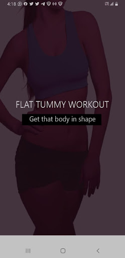 Android application Tummy Fitness App screenshort