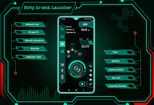 Strip Hi-tech Launcher 2022 24.0 screenshots 1