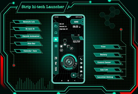 Strip Hi-tech Launcher 2023 Screenshot