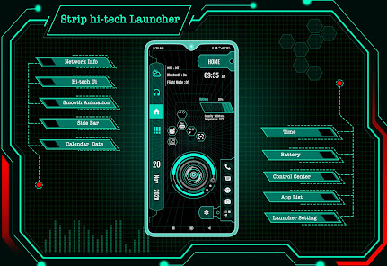 Screenshot 1 Strip Hi-tech Launcher 2022 android