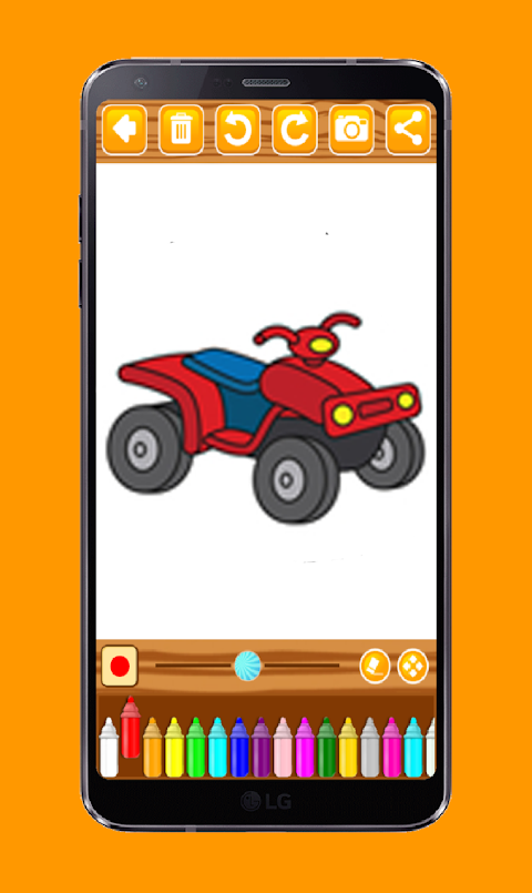 Vehicle Coloring Book and Drawing Book - For Kidsのおすすめ画像2