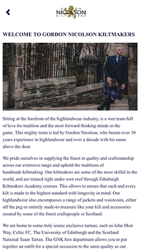 Gordon Nicolson Kiltmakers Screen 2