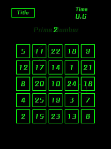 Touch the Prime Numbers