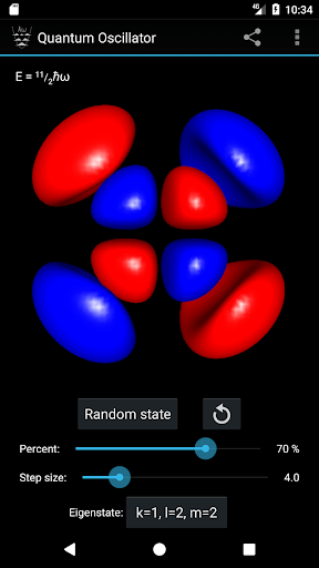 Android application Quantum Harmonic Oscillator screenshort