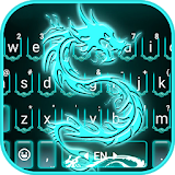 Neon Blue Dragon Keyboard Theme icon