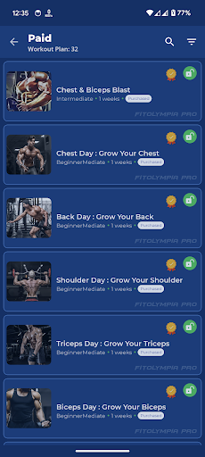 FitOlympia Pro - Gym Workouts - Health & Fitness - apps