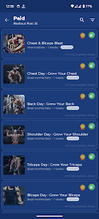 FitOlympia Pro – Screenshot von Fitness-Workouts