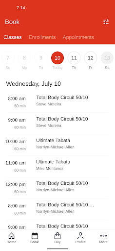 Tabata Ultimate Fitness Screen 2