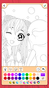 Manga Coloring Book  screenshots 17