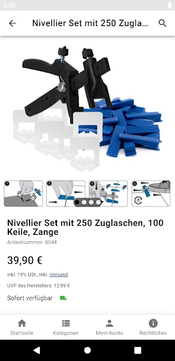 Lantelme Zuglaschen Shop Screen 2