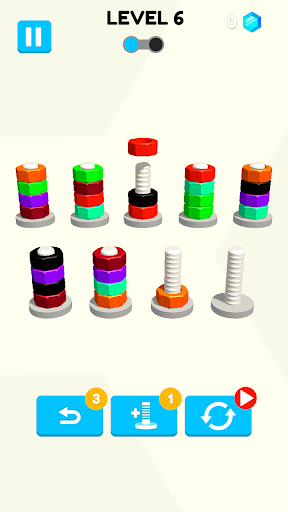 N Bolts Sort Puzzle Game Screen 2