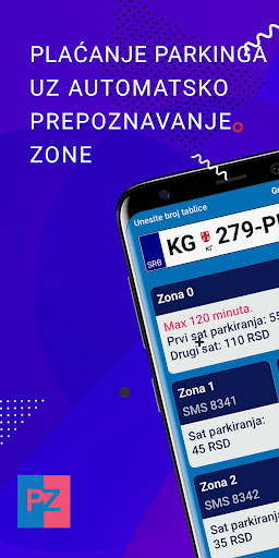Android application Parking Zona screenshort