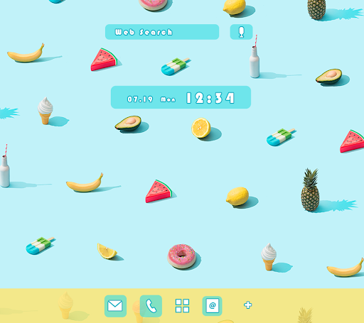Android application Summer Feeling Theme +HOME screenshort