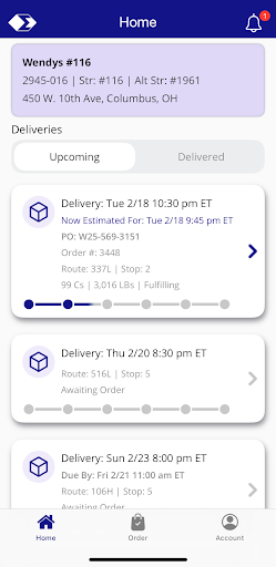 Aperçu de l'application