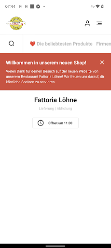 Android application Fattoria Löhne screenshort