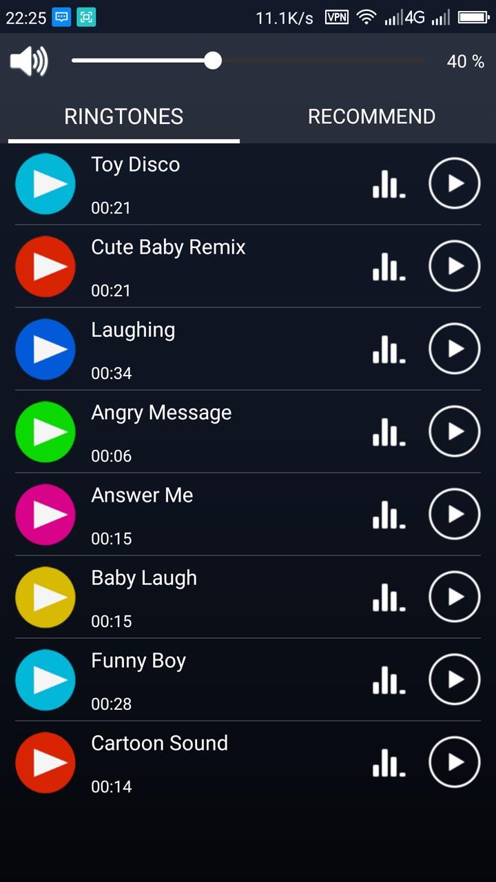 Android application Super Funny Ringtones screenshort