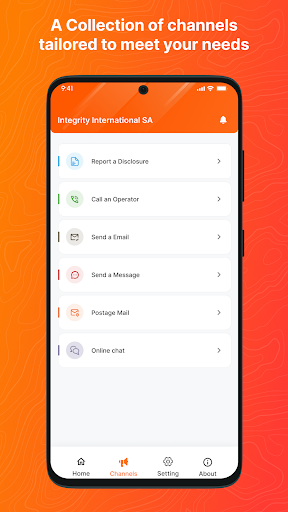 Android application Phoenix Whistleblowing screenshort