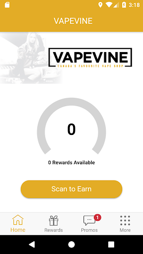 Android application VAPEVINE screenshort
