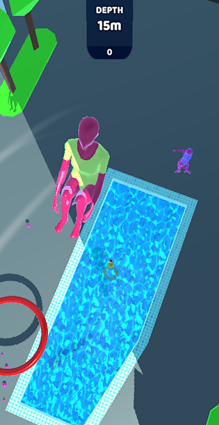 Purple Diver have many levels, and the difficul challenges