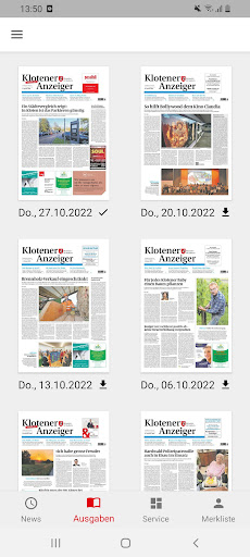 Klotener Anzeiger Screen 2