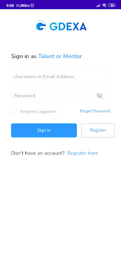 Android application GDEXA screenshort