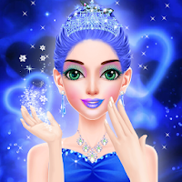 Голубая принцесса - макияж игры: макияж одеваются