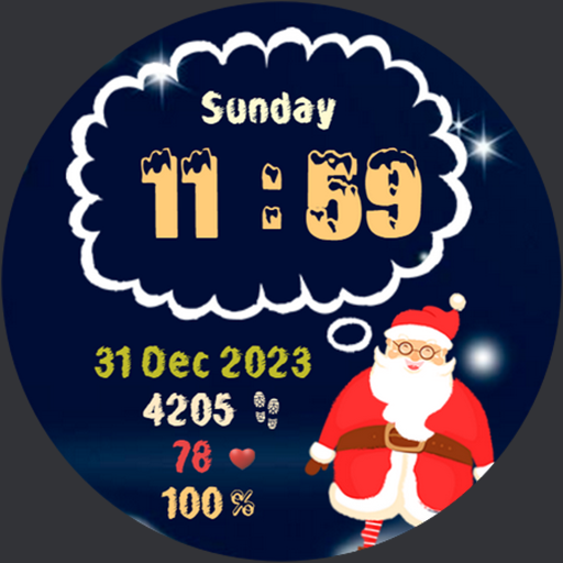 NewYear Watchface AKM Wear OS Baixe no Windows
