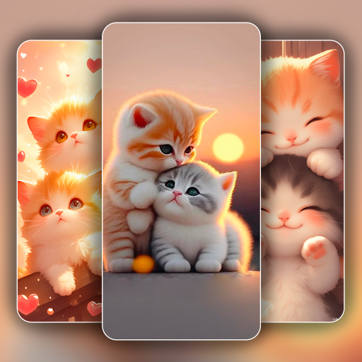 Cute Cat Wallpaper Live HD 4K logo