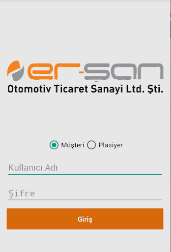 Erşan Otomotiv B2B Screen 2