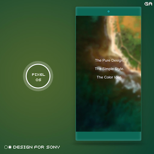 Android application Pixel N Theme - XPERIA ON™ screenshort