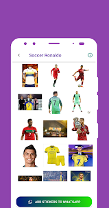 Soccer Ronaldo Stickers CR7