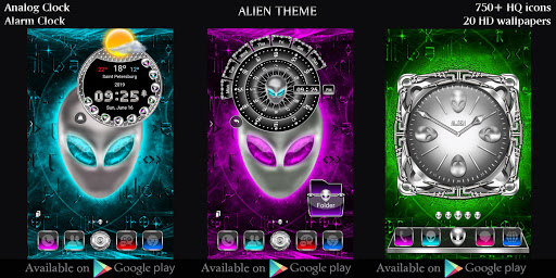 Alien Steel Clock Collection