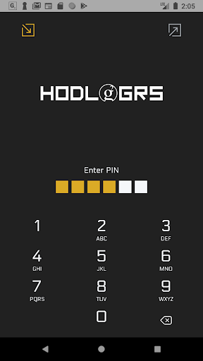 Android application HODL GRS Groestlcoin Wallet screenshort