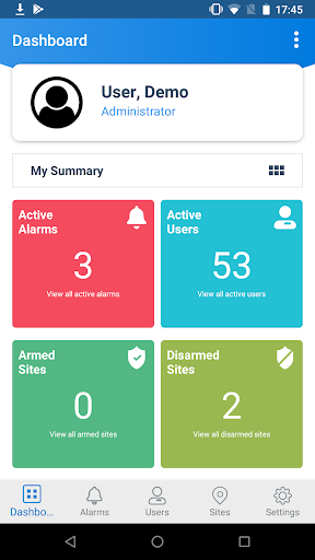 Android application ARCO Manager screenshort