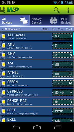 Android application WizardProg Mobile screenshort