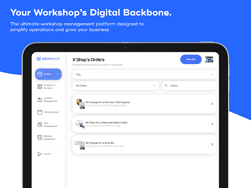 DropShop Workshop Management
