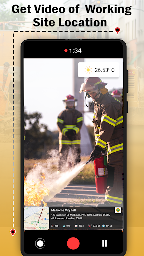 GPS Map Video Camera App Screen 2