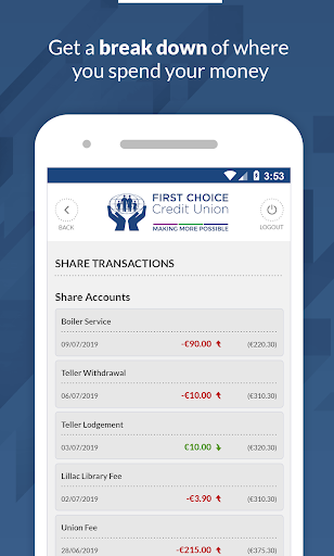 First Choice Credit Union Screen 3