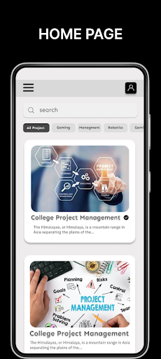 Android application Projectify screenshort