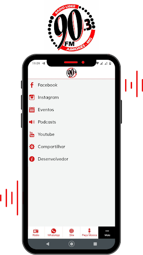 Android application Lider 90.3FM de Aimorés-MG screenshort