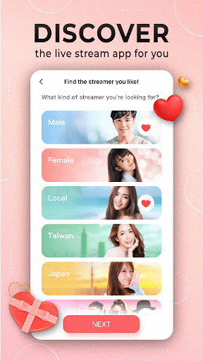 Android application 17LIVE - Chat, Live streaming screenshort