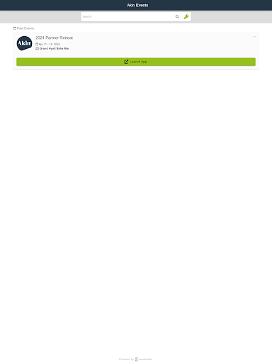 Akin Events Screen 3