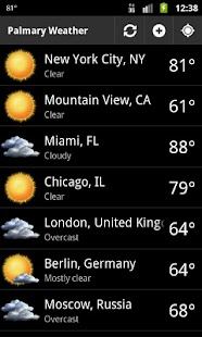 Palmary Weather Ekran görüntüsü