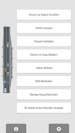 Android application Otoyol Köprü Geçiş Ücretleri screenshort