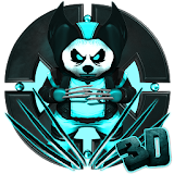 3d Neon X Panda Theme icon