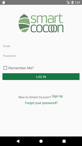 Android application Smart Cocoon screenshort