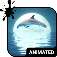 Dolphin Animated Custom Keyboard + Live Wallpaper