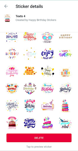Happy Birthday Stickers for WA Screenshot 2 - AppWisp.com