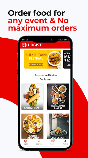Hogist : Bulk Food Delivery Screen 2