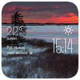 Moose Jaw weather widget/clock icon